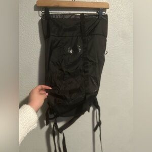 REI black hiking back pack